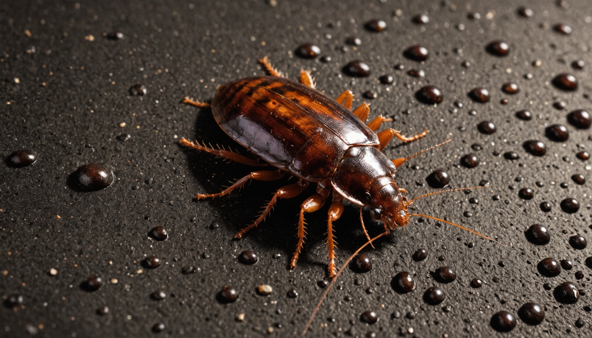 cockroach droppings color texture