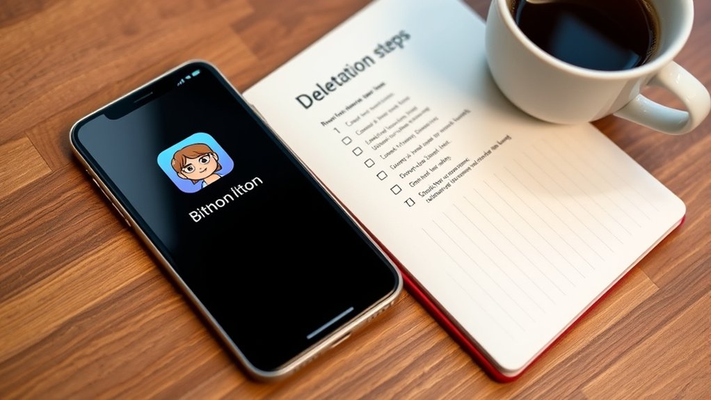 deleting bitmoji erases everything