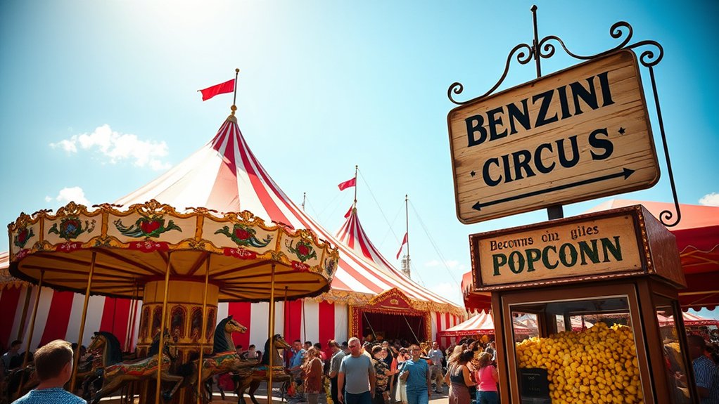 fictional circus historical backdrop
