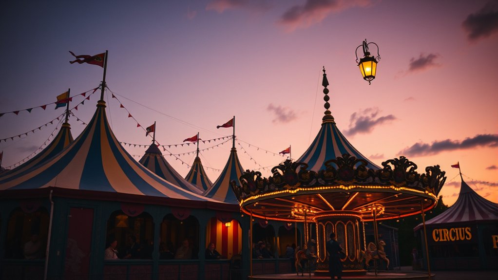 historical circus life depicted