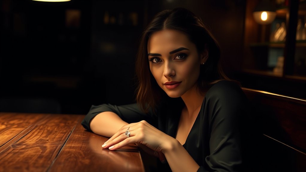 intense mysterious captivating presence
