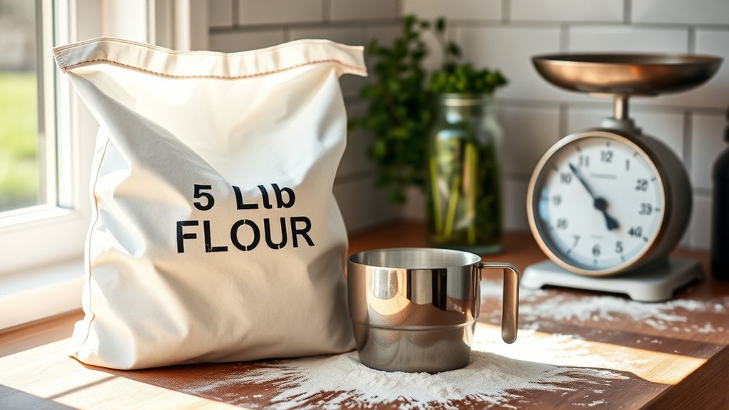 measure store track flour