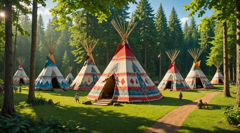 modern and traditional teepee living