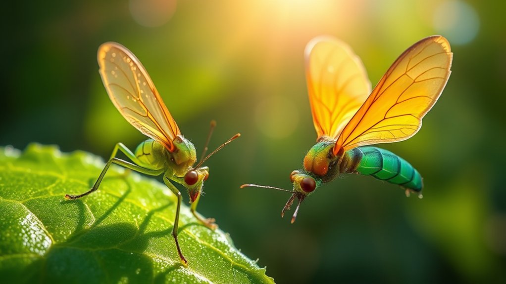nymphs and adults differ significantly