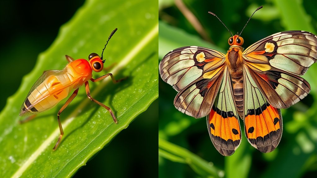 nymphs versus adult insects
