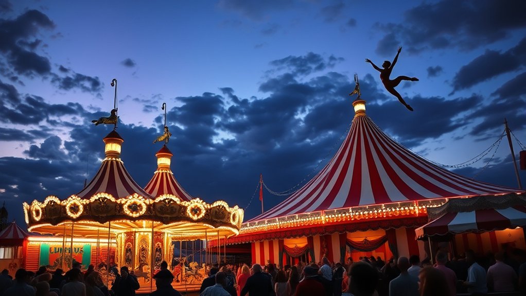 romance danger circus drama