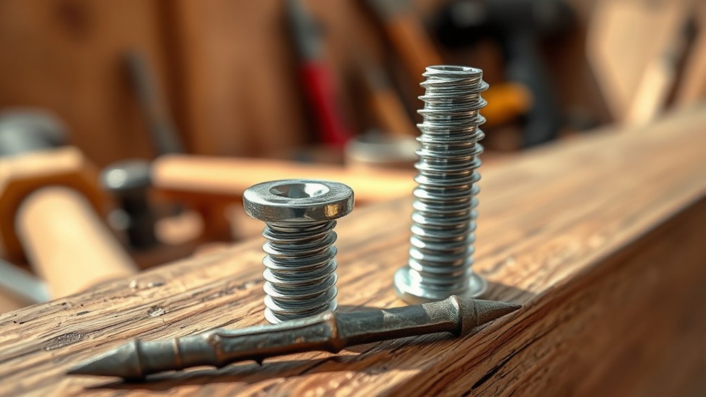 screws excel nails bend