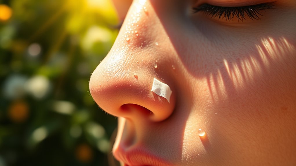 sun sensitivity post rhinoplasty