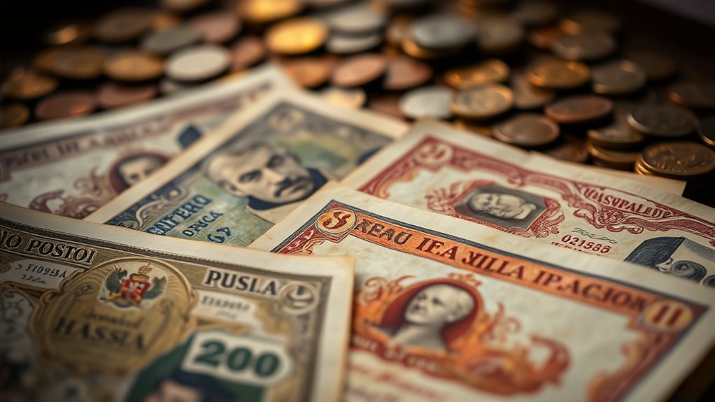valuable historical banknotes collection