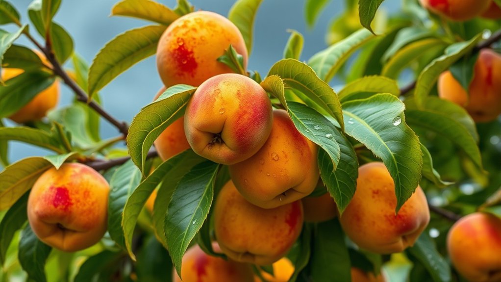 weather induced peach splitting